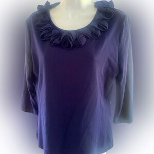 Sailor sailor Knit  Navy  Women's Top-S navy   Rayon spandex